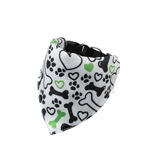 Paws & Hearts Bow Tie Collar Bandana