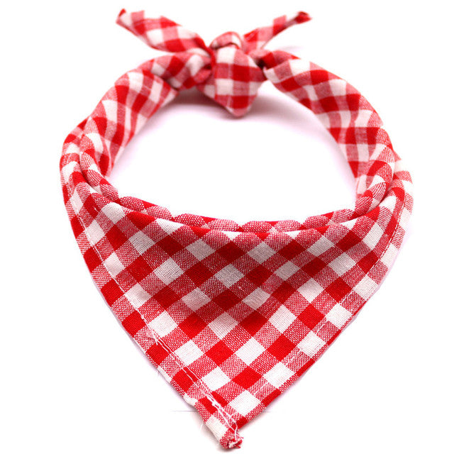 red white Plaid Bandana