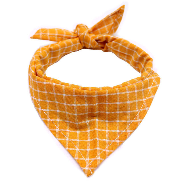 Yellow Plaid Bandana